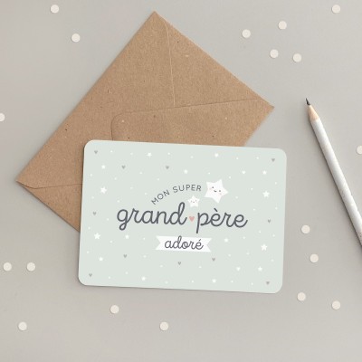 Zü - Carte mon super Grand-père