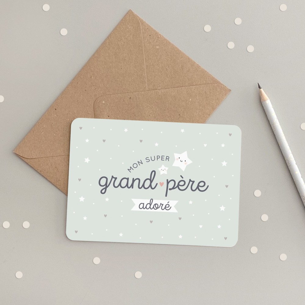 Zü - Carte mon super Grand-père