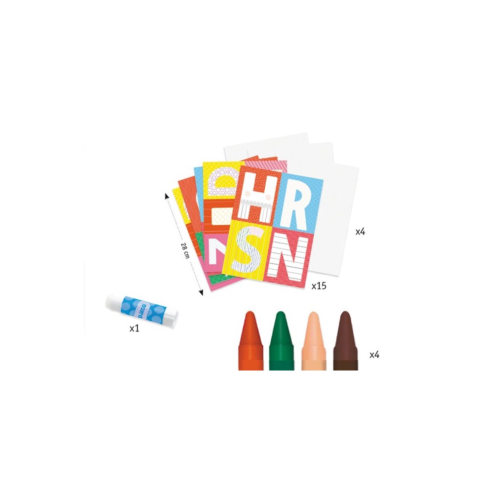 Djeco - Créer avec des formes lettres