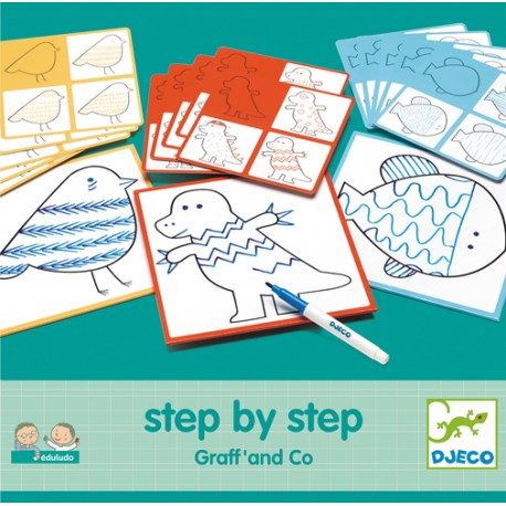 Djeco - Apprendre à dessiner - Step by step