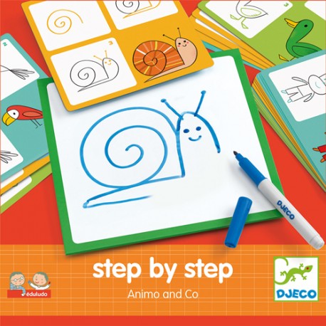 Djeco - Apprendre à dessiner - Step by step