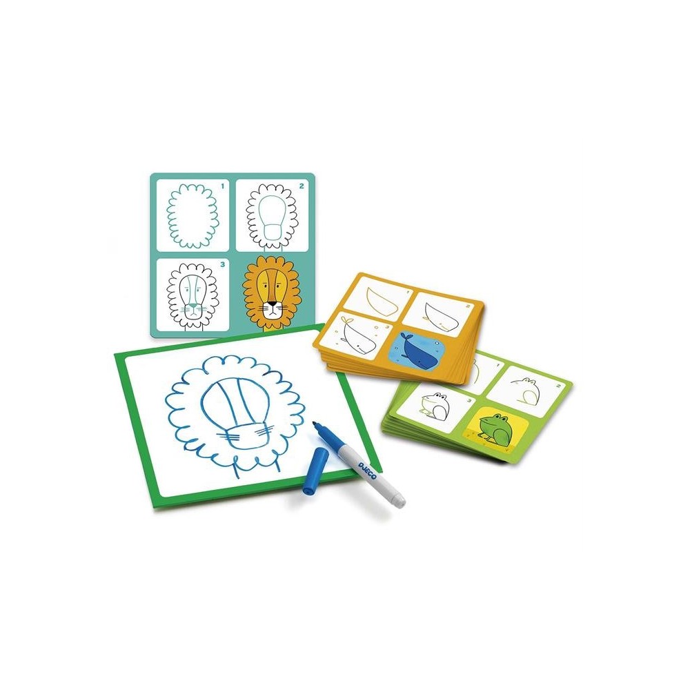 Djeco - Apprendre à dessiner - Step by step
