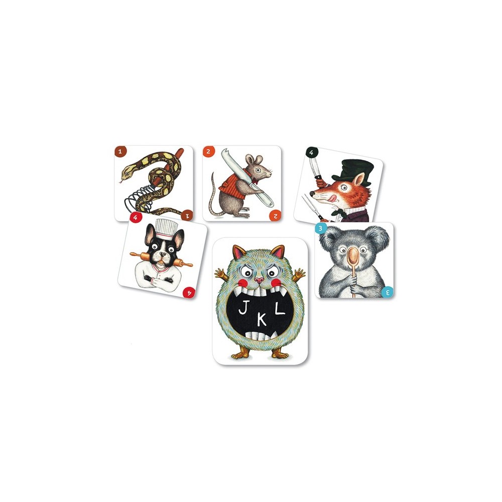 Djeco - Jeu de carte ABC Miam