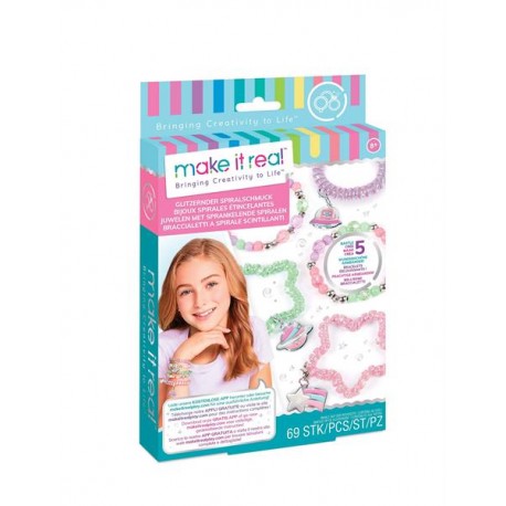 Make it real - Bracelets spriales étincelantes