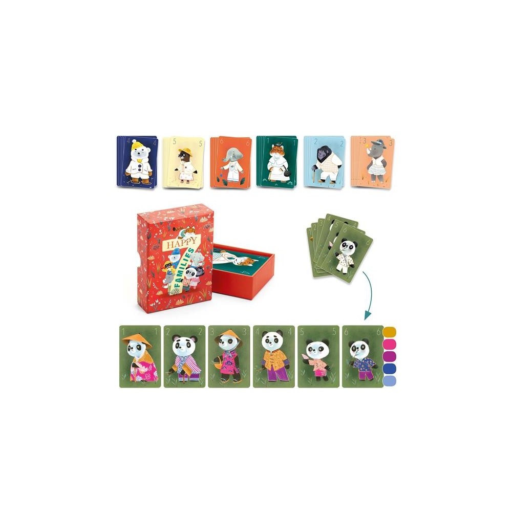 Djeco - Jeu de 7 familles à colorier