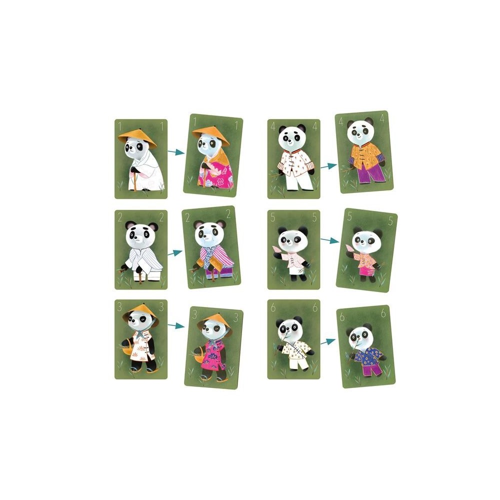 Djeco - Jeu de 7 familles à colorier