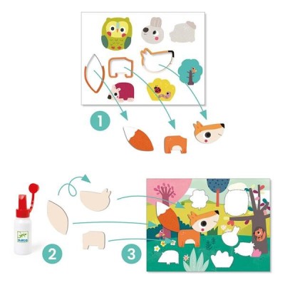 Djeco - Collage pour les tout-petits
