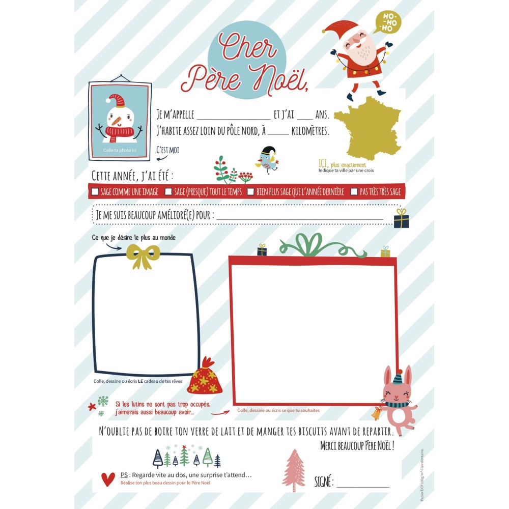 Clairefontaine - Set de correspondance au Père Noël