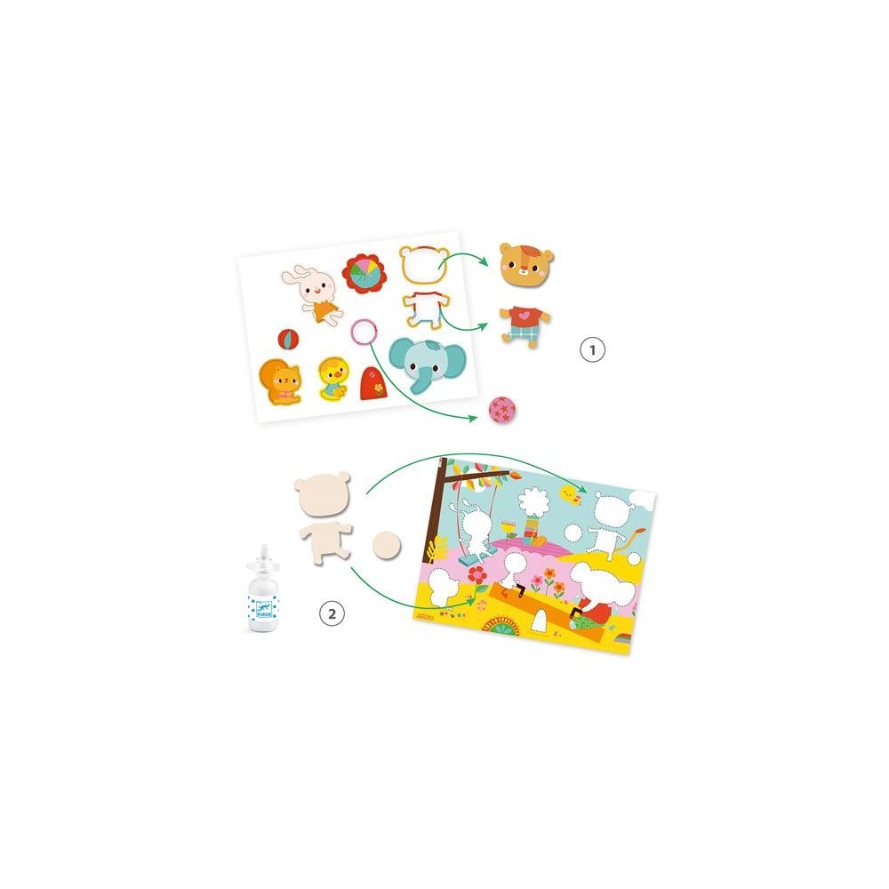 Djeco - Collage pour les tout-petits