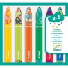 Djeco - 6 crayons multicolores