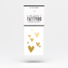 Tattoo - Gold hearts